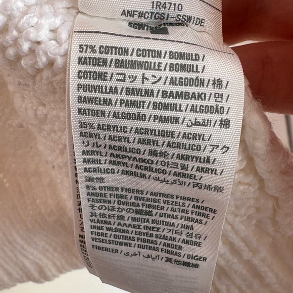 Vintage Y2K Abercrombie & Fitch Chunky Knit Cardigan Sweater Cream Size XS - Picture 6 of 8